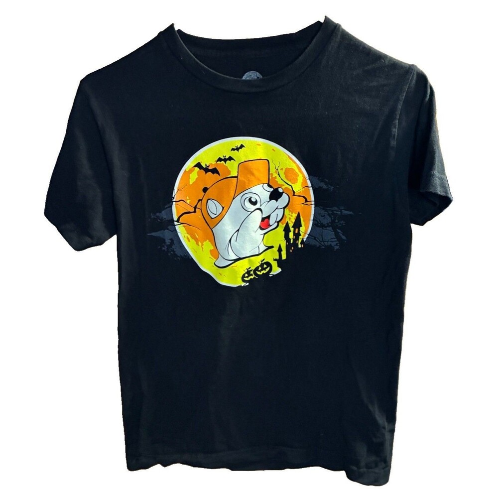 Buc-ee’s Halloween Small T-Shirt “ Lets Boo This” Graphic T-shirt Dbl Sided